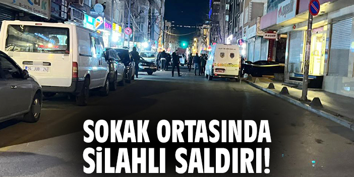 Sokak ortasında silahlı saldırı!