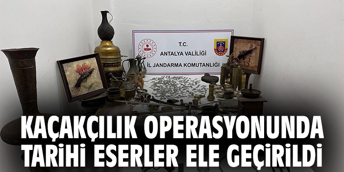 Kaçakçılık operasyonunda tarihi eserler ele geçirildi