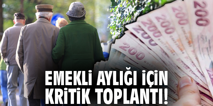 Emekli aylığı için kritik toplantı!