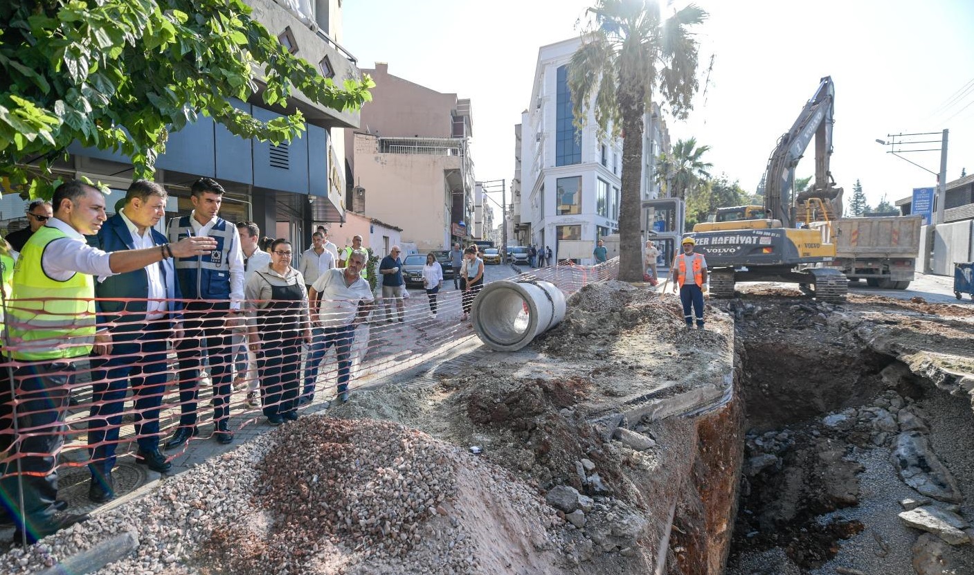 Özmen Caddesi’nde yeni altyapı yağmur sınavını geçti