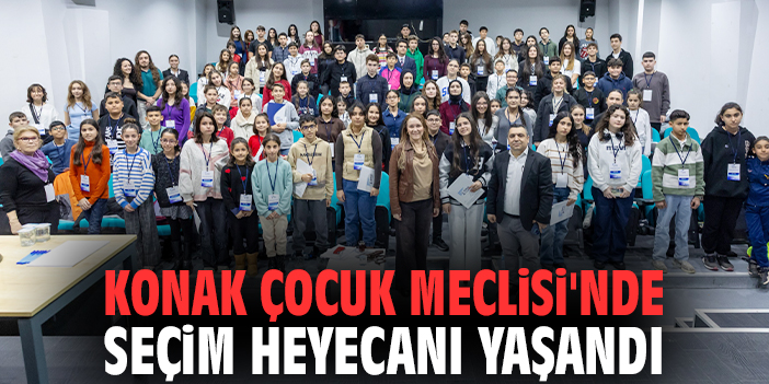 Konak Çocuk Meclisi'nde seçim heyecanı yaşandı