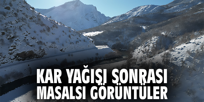 Kar Yağışı Sonrası Masalsı Görüntüler Oluştu