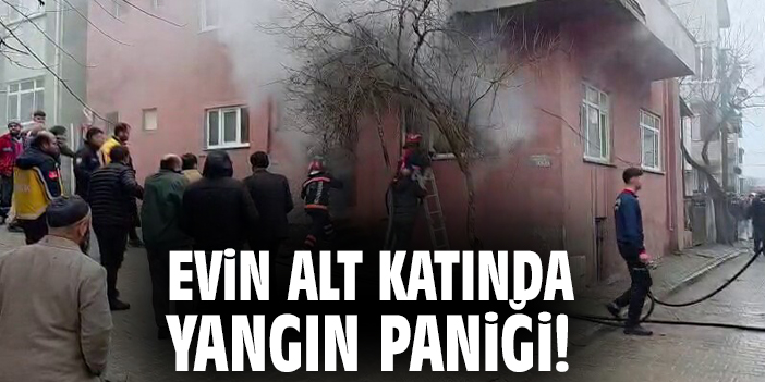 Evin Alt Katında Yangın Paniği