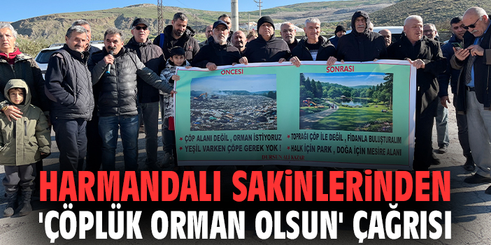 Harmandalı sakinlerinden 'çöplük orman olsun'  çağrısı