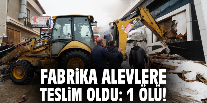 Fabrika alevlere teslim oldu: 1 ölü!