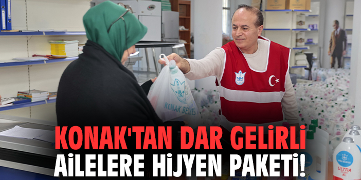 Konak'tan dar gelirli ailelere hijyen paketi!