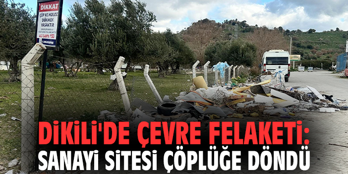 Dikili'de çevre felaketi: Sanayi sitesi çöplüğe döndü