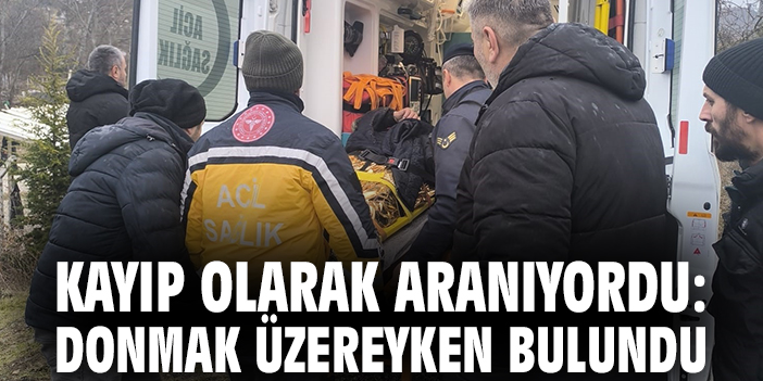 Kayıp olarak aranıyordu: Donmak üzereyken bulundu