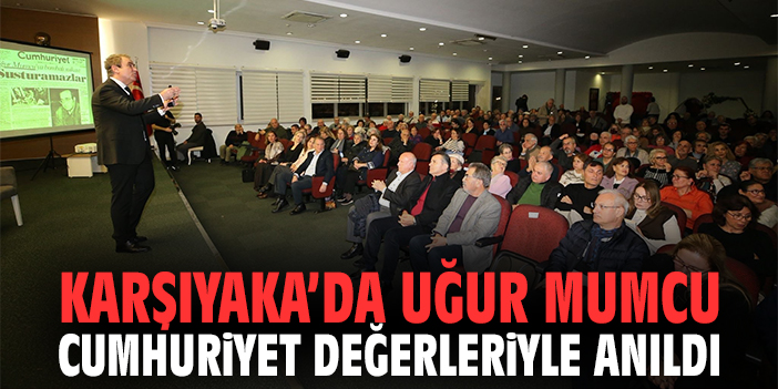 Karşıyaka’da Uğur Mumcu Cumhuriyet Değerleriyle Anıldı