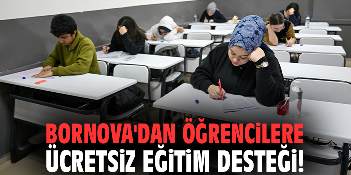 Bornova'dan öğrencilere ücretsiz eğitim desteği!