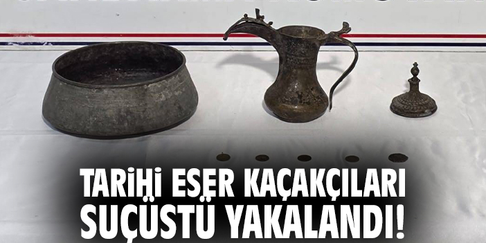 Tarihi Eser Kaçakçıları Suçüstü Yakalandı