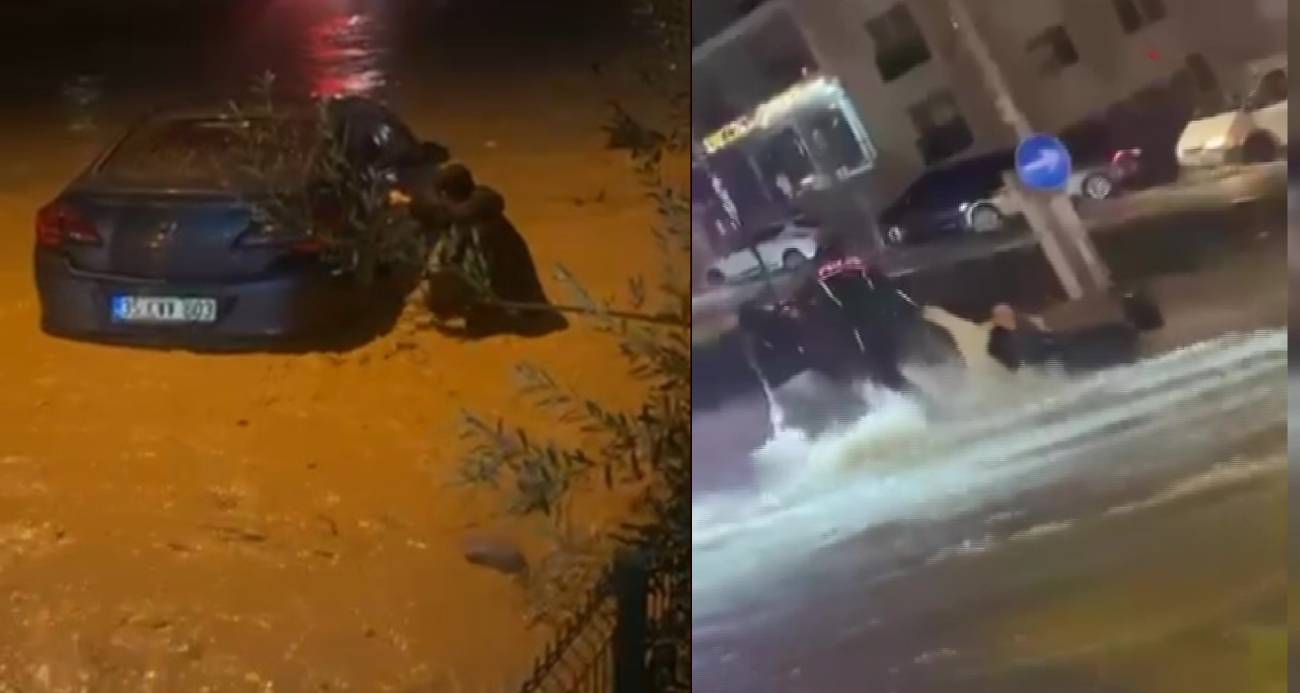 İzmir’de sağanak ve fırtına hayatı felç etti