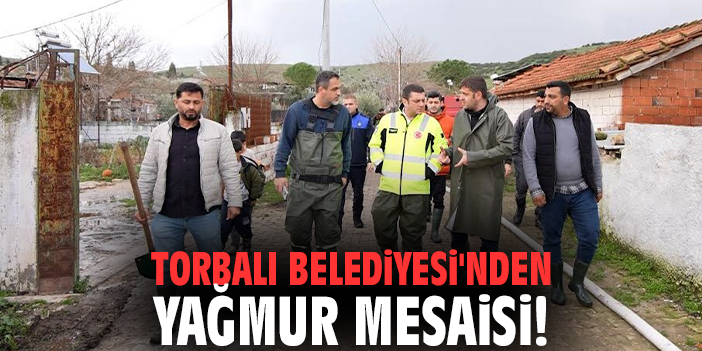 Torbalı Belediyesi'nden Yağmur Mesaisi
