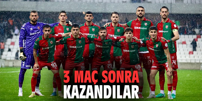 3 maç sonra kazandılar