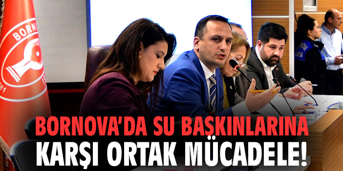 Bornova’da Su Baskınlarına Karşı Ortak Mücadele