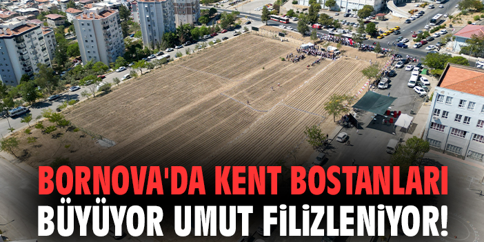 Bornova'da Kent Bostanları büyüyor umut filizleniyor!