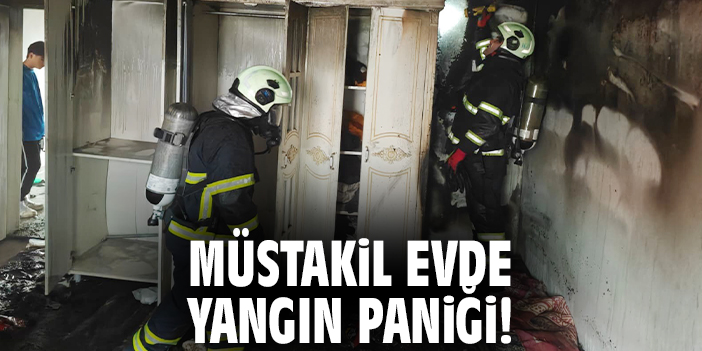 Müstakil evde yangın paniği!