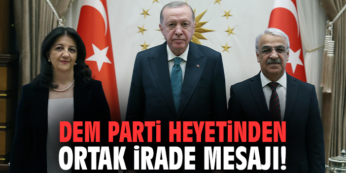 DEM Parti heyetinden ortak irade mesajı!