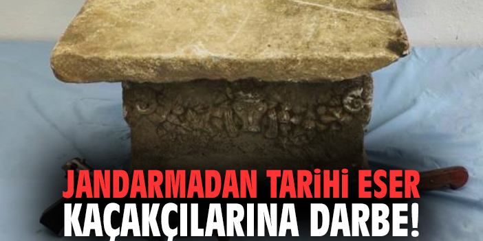 Jandarmadan Tarihi Eser Kaçakçılarına Darbe