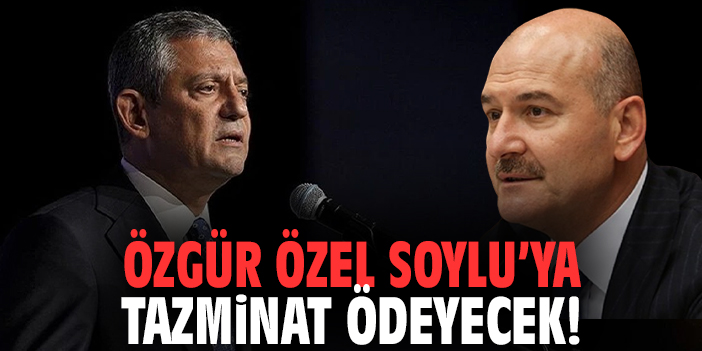 Özgür Özel Soylu'ya Tazminat Ödeyecek!