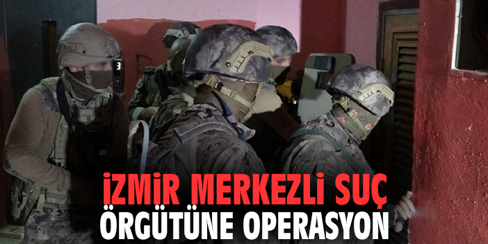 İzmir merkezli suç örgütüne operasyon