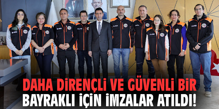 Daha dirençli ve güvenli bir Bayraklı için imzalar atıldı!