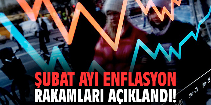Şubat ayı enflasyon rakamları açıklandı!
