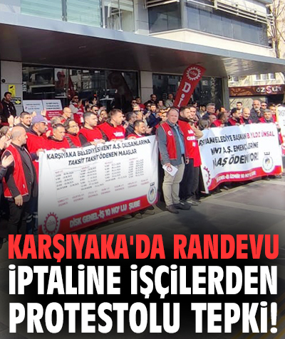 Karşıyaka'da randevu iptaline işçilerden protestolu tepki!