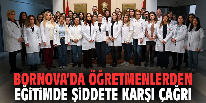 Bornova’da Öğretmenlerden Eğitimde Şiddete Karşı Çağrı