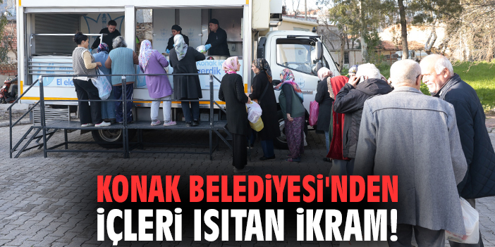 Konak Belediyesi'nden içleri ısıtan ikram!