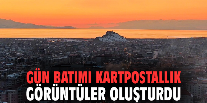 Gün batımı kartpostallık görüntüler oluşturdu