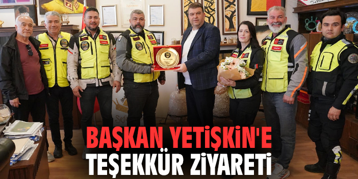 Başkan Yetişkin'e teşekkür ziyareti