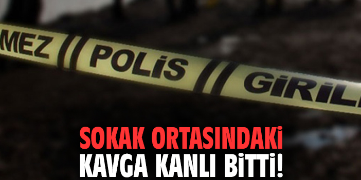 Sokak ortasındaki kavga kanlı bitti!