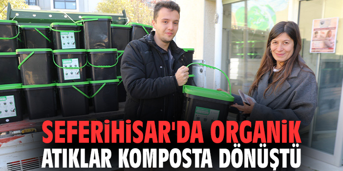 Seferihisar'da organik atıklar komposta dönüştü