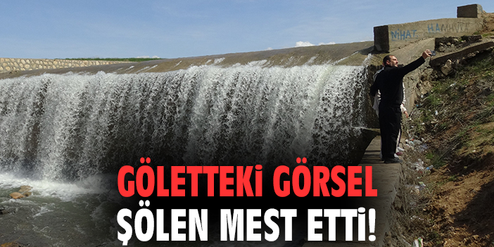 Göletteki görsel şölen mest etti!