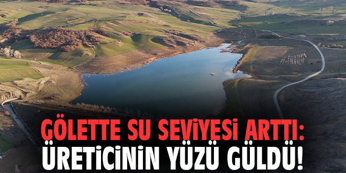 Gölette su seviyesi arttı: Üreticinin yüzü güldü!