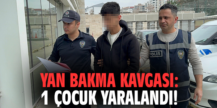 Yan bakma kavgası: 1 çocuk yaralandı!