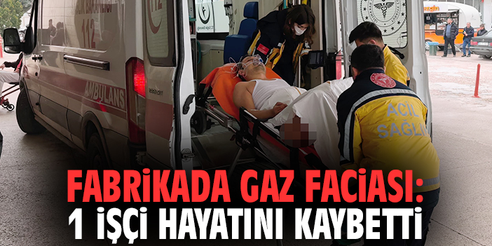 Fabrikada gaz faciası: 1 işçi hayatını kaybetti