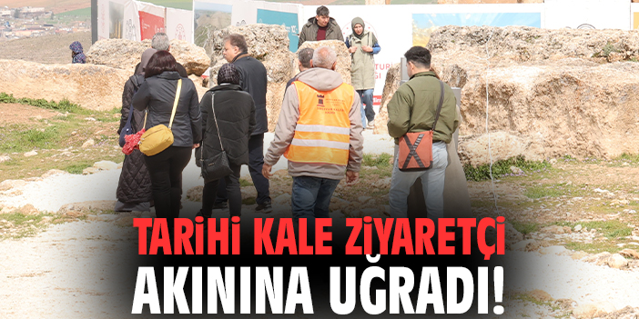 Tarihi kale ziyaretçi akınına uğradı!