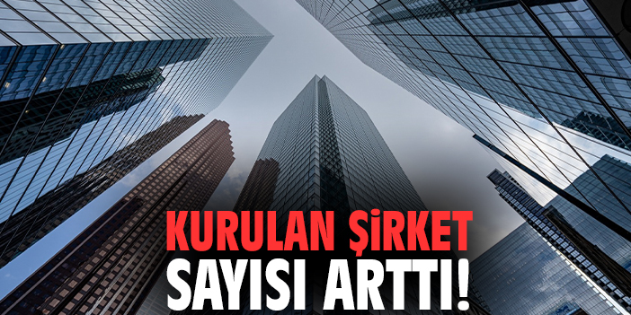 Kurulan şirket sayısı arttı!