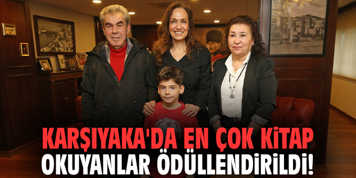 Karşıyaka'da en çok kitap okuyanlar ödüllendirildi!