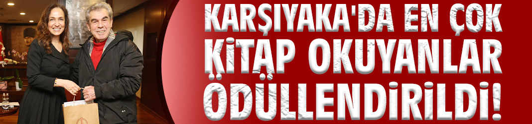 Karşıyaka'da en çok kitap okuyanlar ödüllendirildi!