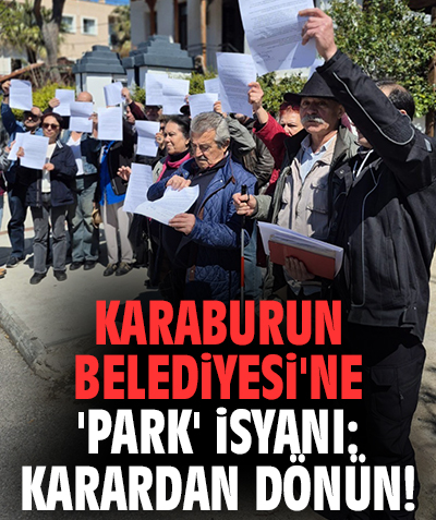 Karaburun Belediyesi'ne 'park' isyanı: Karardan dönün!