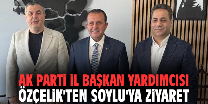 Ak Parti İl Başkan Yardımcısı Özçelik'ten Soylu'ya ziyaret