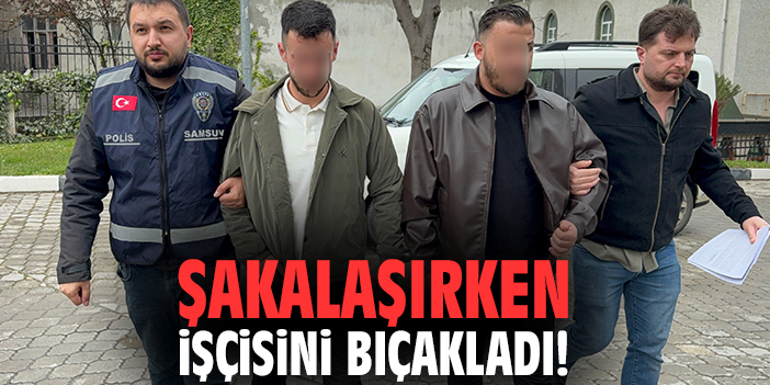 Şakalaşırken işçisini bıçakladı!