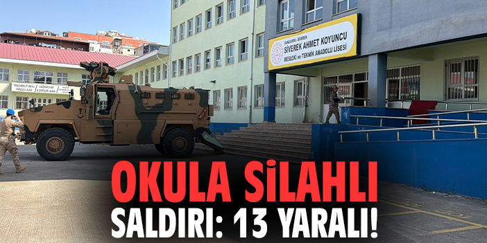 Okula silahlı saldırı: 13 yaralı!