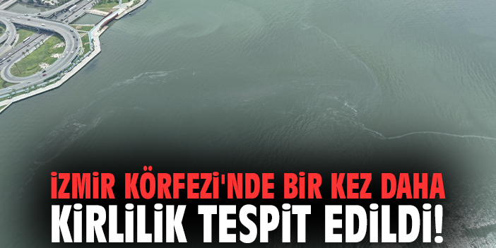 İzmir Körfezi'nde bir kez daha kirlilik tespit edildi!