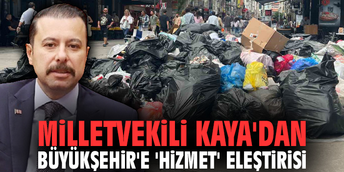 Milletvekili Kaya'dan Büyükşehir'e 'hizmet' eleştirisi