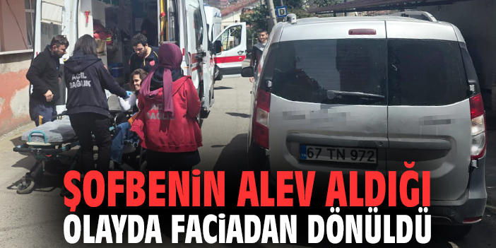Şofbenin alev aldığı olayda faciadan dönüldü