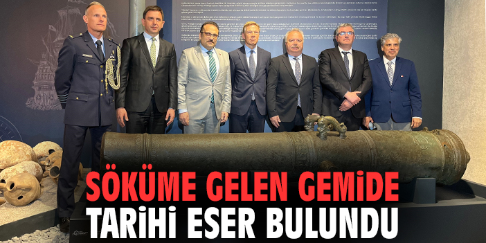 İzmir'de söküme gelen gemide tarihi eser bulundu